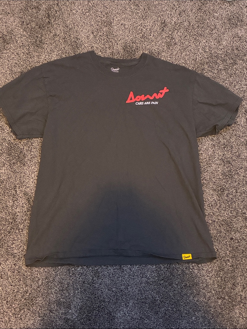 Black Graphic Tee - 'Cars Are Pain'